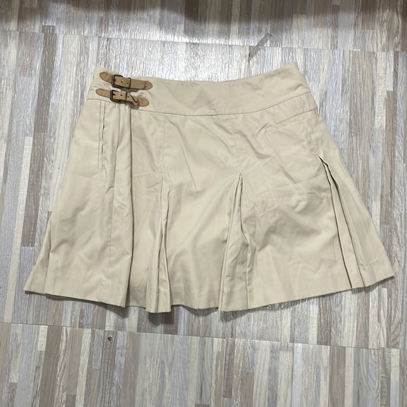 IZOD size 16 Pleated Khaki Tan Buckle Tennis Skort - Picture 4 of 4